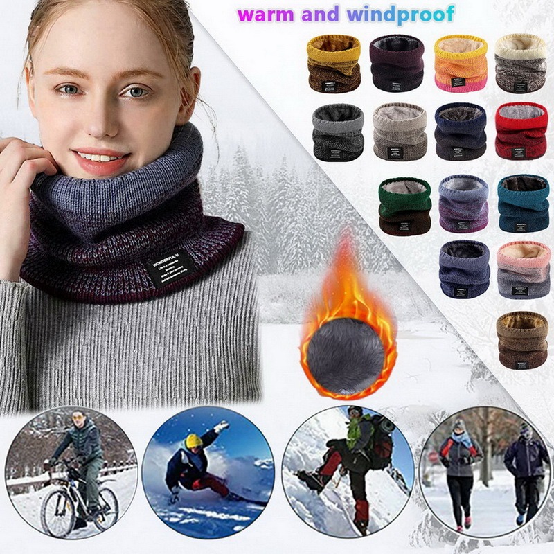 Syal Kepala Gradien Rajutan Wa - Wool Scarf Men ulasan dan harga