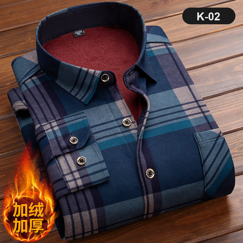 Kemeja kotak-kotak lengan panj - Flannel Shirt Lined ulasan dan harga