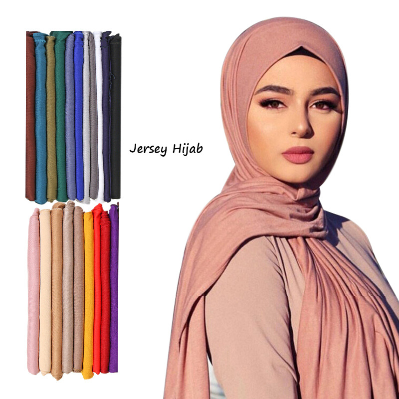 30 warna polos Modal Jersey ji - Shawl Wrap Winter ulasan dan harga