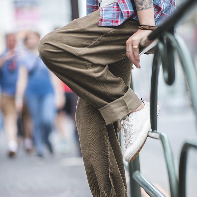 Maden celana lurus Vintage pri - Corduroy Pant Warm ulasan dan harga