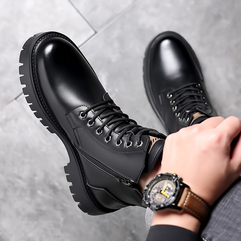 Sepatu Bot Kulit Asli Klasik P - Waterproof Winter Boot ulasan dan harga