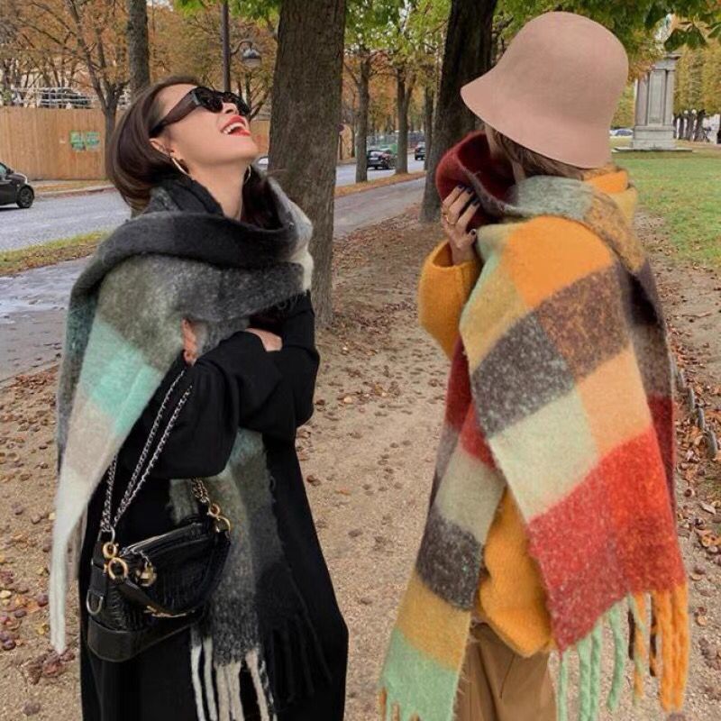 Syal hangat tebal musim dingin - Cashmere Pashmina Wrap ulasan dan harga
