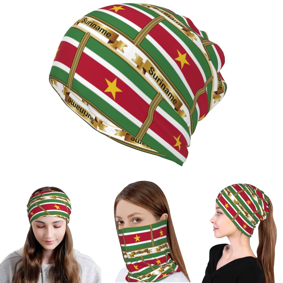 Produk Bendera Suriname (N) Ba - Knit Beanie Hat Warm ulasan dan harga