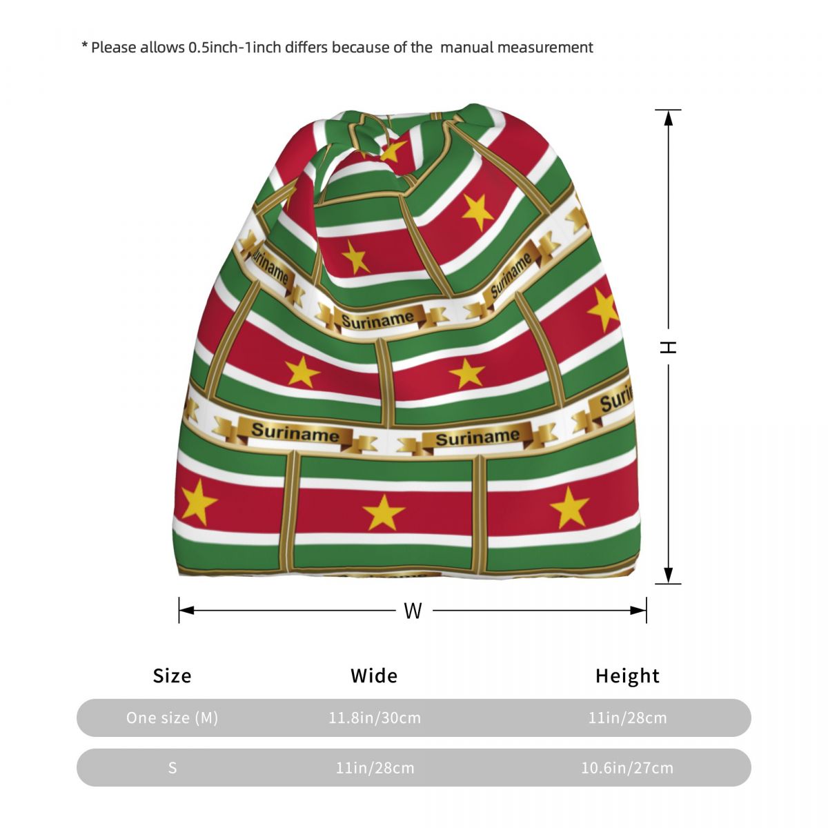 Produk Bendera Suriname (N) Ba - Knit Beanie Hat Warm ulasan dan harga