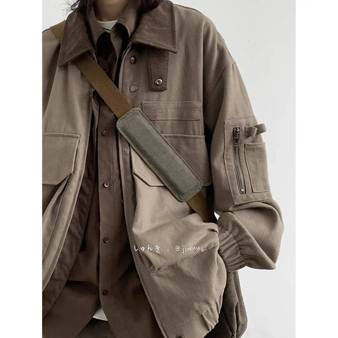 Jaket Pria Jaket Kargo Longgar - Down Jacket Packable ulasan dan harga