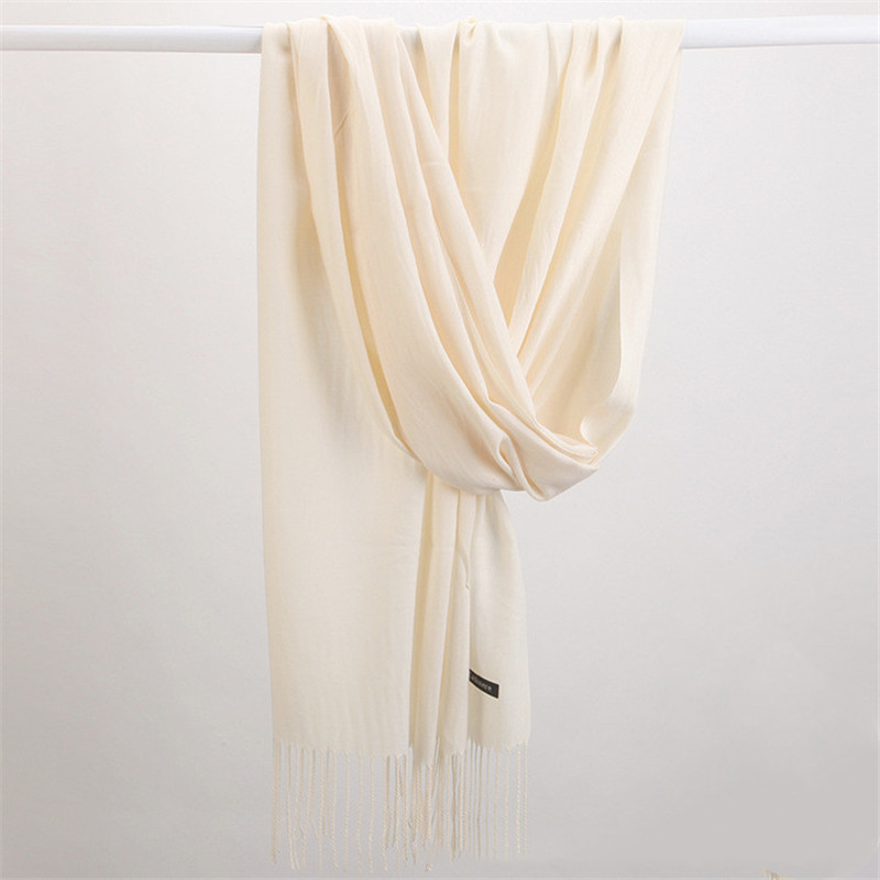 Syal Wanita Solid Kasmir Peras - Cashmere Pashmina Wrap ulasan dan harga
