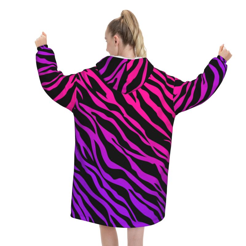 Selimut Hoodie Wanita Motif Ze - Sherpa Hoodie Fleece ulasan dan harga