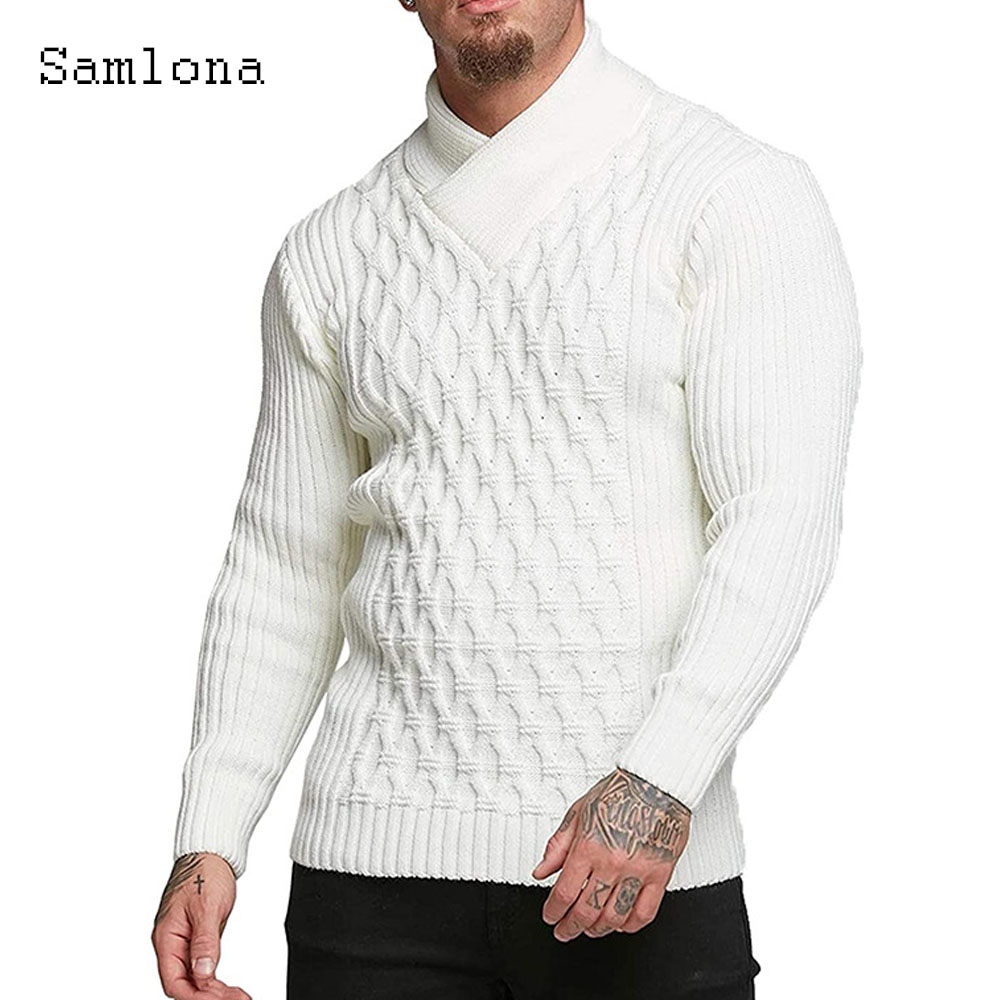 Samlona Sweater rajut pria, at - Wool Scarf Men ulasan dan harga