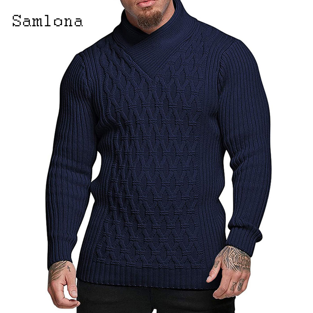 Samlona Sweater rajut pria, at - Wool Scarf Men ulasan dan harga