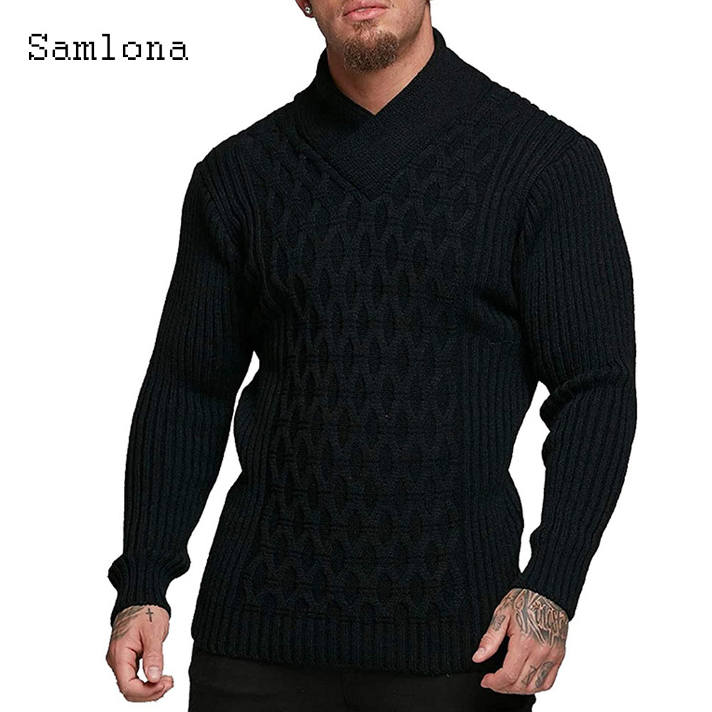 Samlona Sweater rajut pria, at - Wool Scarf Men ulasan dan harga