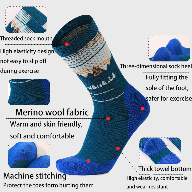 1 Pasang Kaus Kaki Ski Wol Mer - Thermal Sock Wool ulasan dan harga