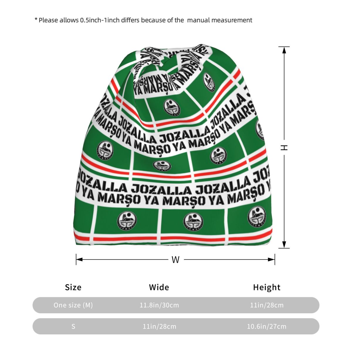 Marso Ya Jozalla Ichkeria Flag - Knit Beanie Hat Warm ulasan dan harga