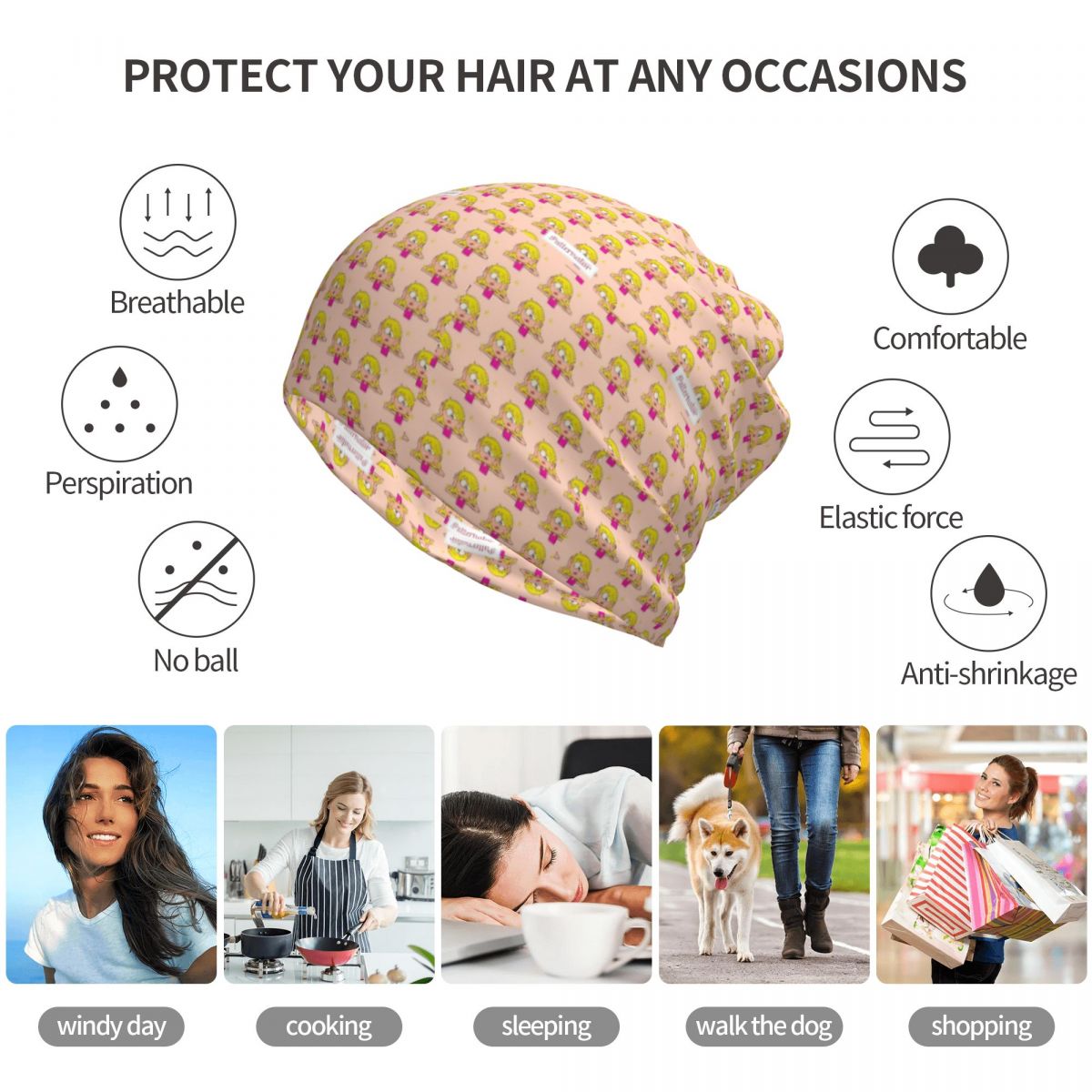 Lizzie McGuire Kartun Bandana  - Knit Beanie Hat Warm ulasan dan harga