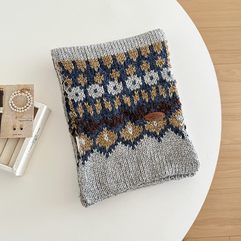 selendang rajut jacquard untuk - Wool Scarf Men ulasan dan harga