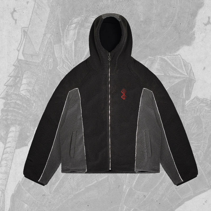Jaket Hoodie Sherpa Fleece War - Sherpa Hoodie Fleece ulasan dan harga