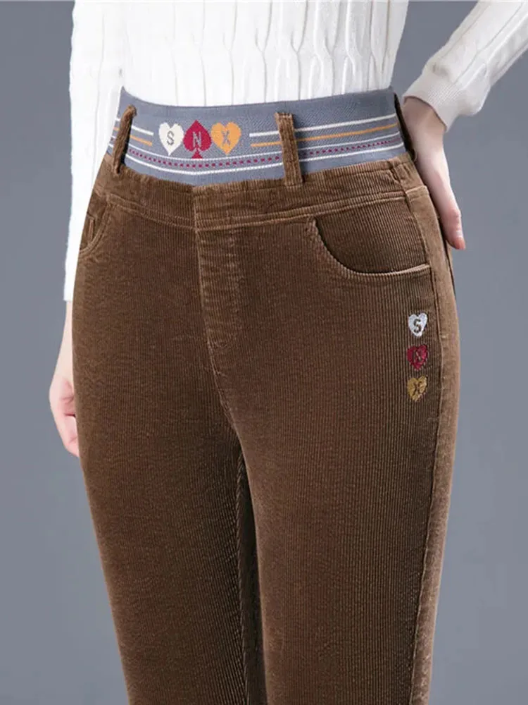 Celana pensil garis bulu tebal - Corduroy Pant Warm ulasan dan harga