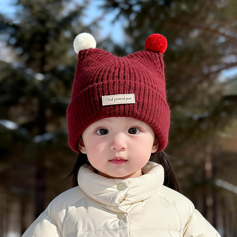 Topi Rajut Bayi 1-4 Tahun Topi - Knit Beanie Hat Warm ulasan dan harga