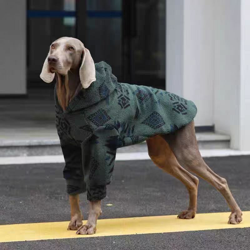 Jaket Anjing Berkerudung Hanga - Sherpa Hoodie Fleece ulasan dan harga