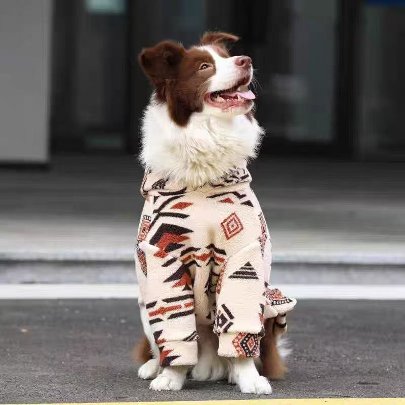 Jaket Anjing Berkerudung Hanga - Sherpa Hoodie Fleece ulasan dan harga