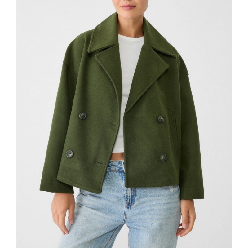 Jas Peacoat Wanita Ukuran Besa - Wool Coat Peacoat ulasan dan harga