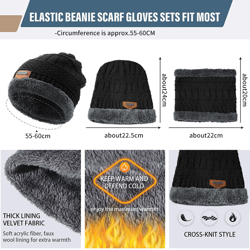 Topi Beanie Musim Dingin Baru  - Wool Scarf Men ulasan dan harga