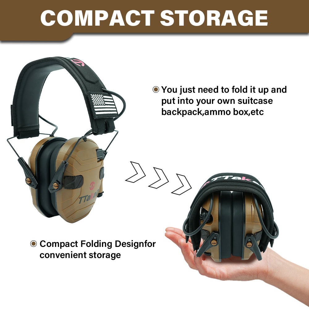Earmuff Elektronik Lipat W1/W3 - Earmuffs Foldable ulasan dan harga