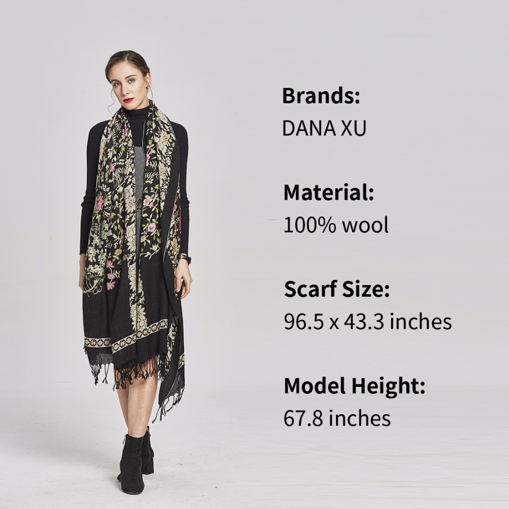 Syal Merek Mewah Wanita Pria K - Wool Scarf Men ulasan dan harga