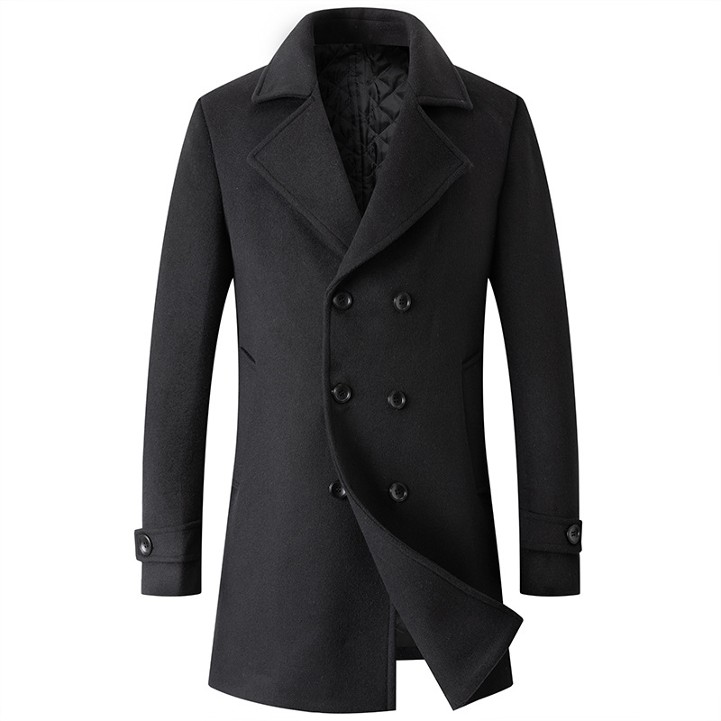 Mantel berkancing dua baris ja - Wool Coat Peacoat ulasan dan harga