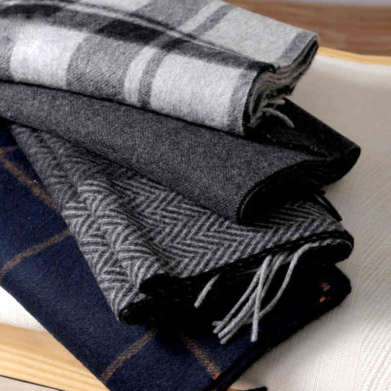 Syal Pashmina Syal Wol Kotak-k - Wool Scarf Men ulasan dan harga