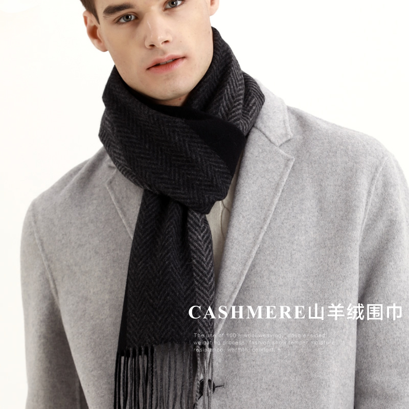 Syal Pashmina Syal Wol Kotak-k - Wool Scarf Men ulasan dan harga