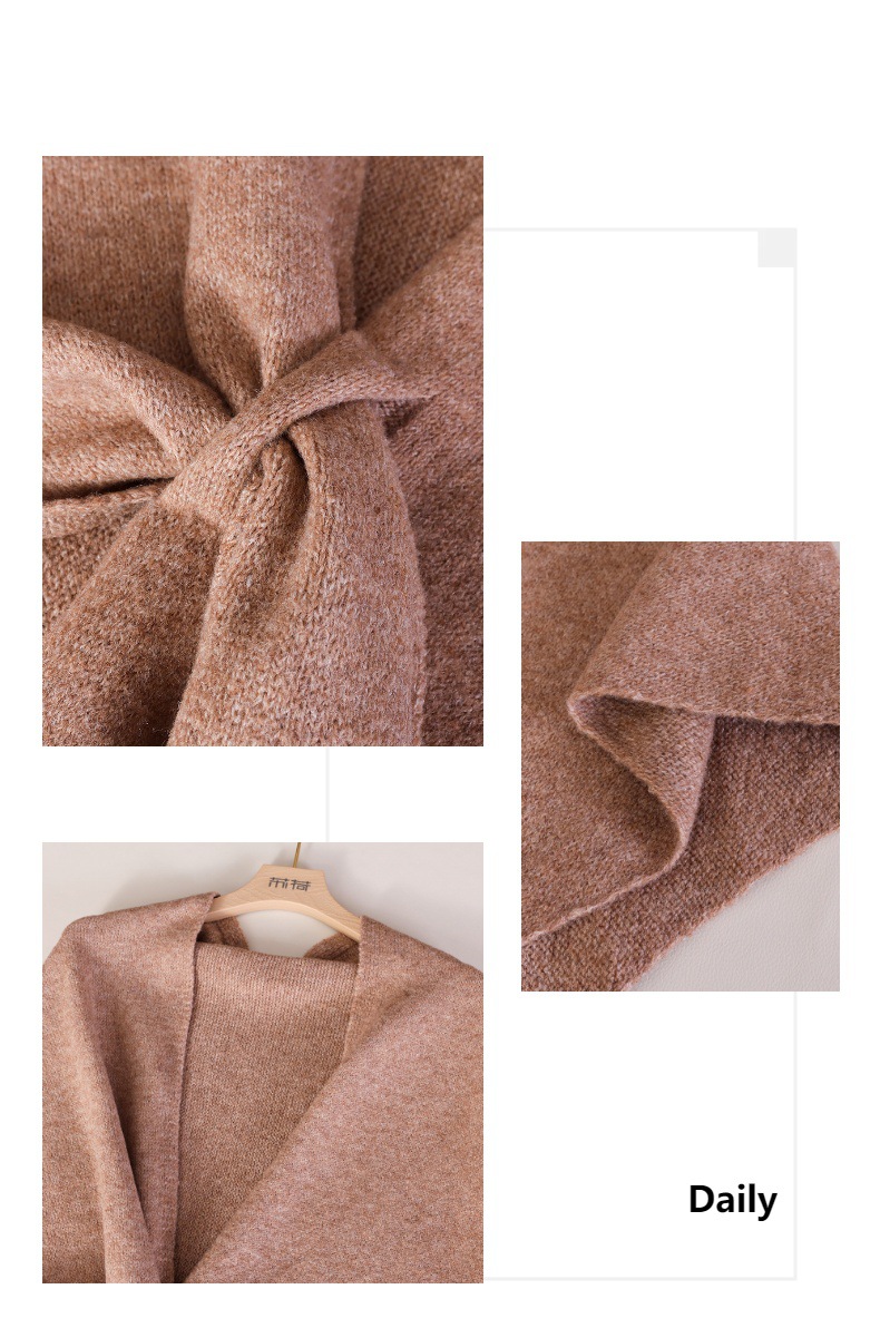 Selendang Segitiga Rajut Warna - Shawl Wrap Winter ulasan dan harga