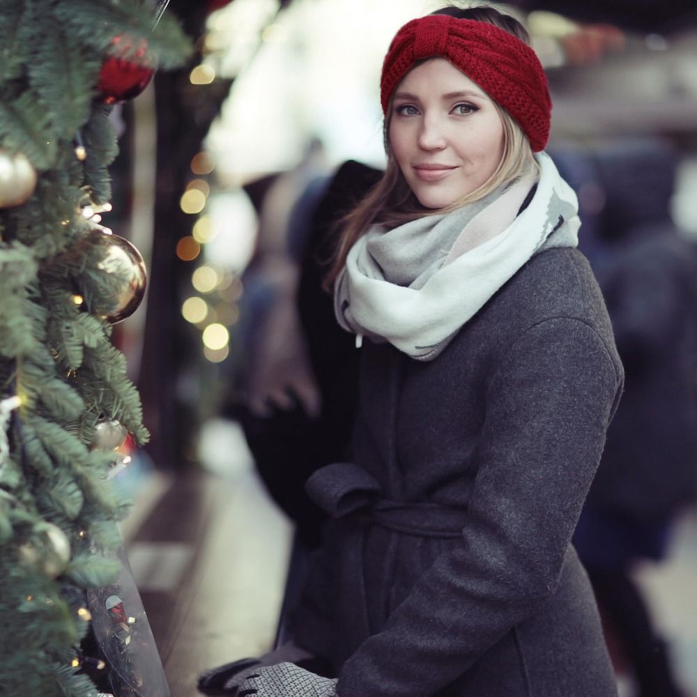 Headband Rajut Wanita Musim Di - Winter Headband Fleece ulasan dan harga